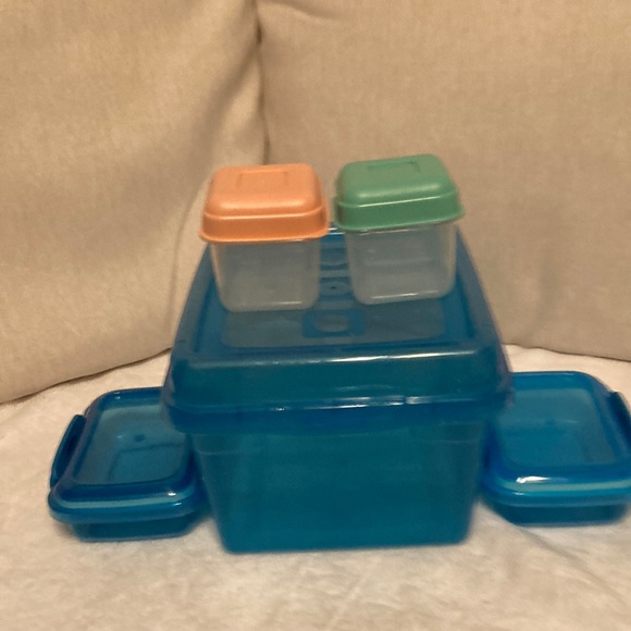 Sterilite Storage & Organization 5 Bowls Big Box With Lid 2 Smaller
